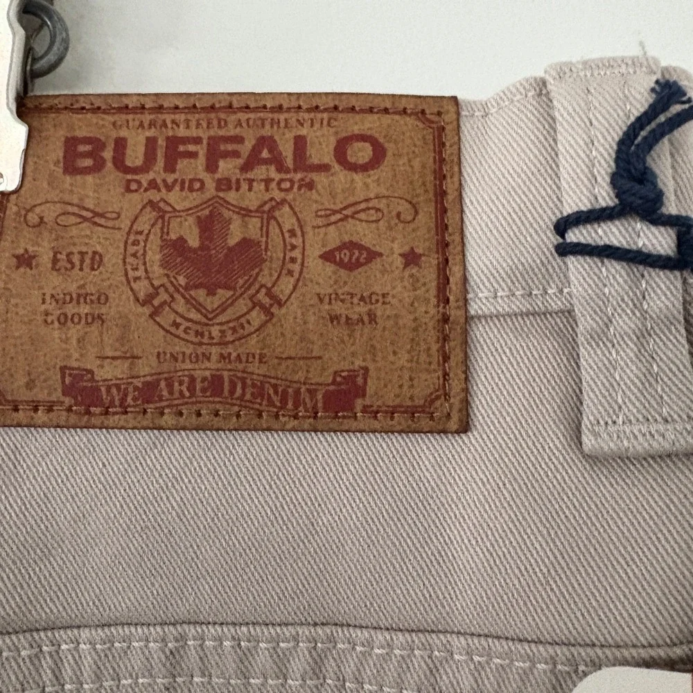Buffalo David‎ Bitton Slim Ash Stretch Jeans Mens 38x30 Ash Beige